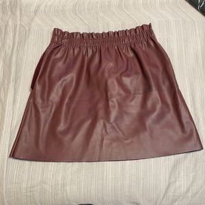 Zara faux leather skirt